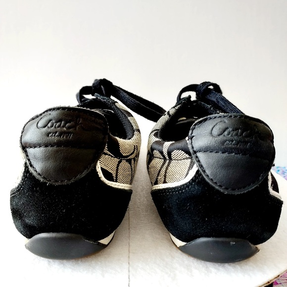Coach>>>Women's Size 8M Devin Signature Monogram Logo Lace Up Sneakers A1715 - Picture 5 of 15